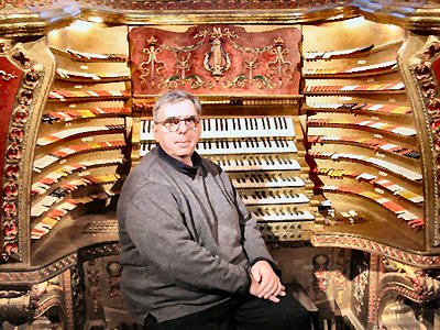 John at the Chicago Stadium Barton console now located at the Maloof residence in Las Vegas