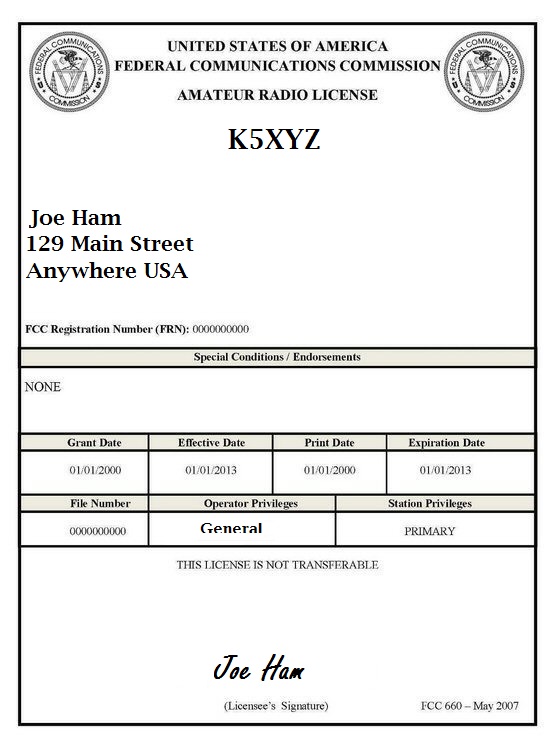 Amateur Radio Operator License 79