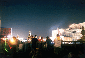 Looking over New Orleans from the deck at the State Palace during Club Night