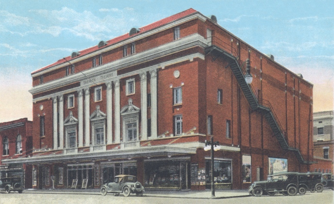Postcard view of the Saenger Theatre, Texarkana